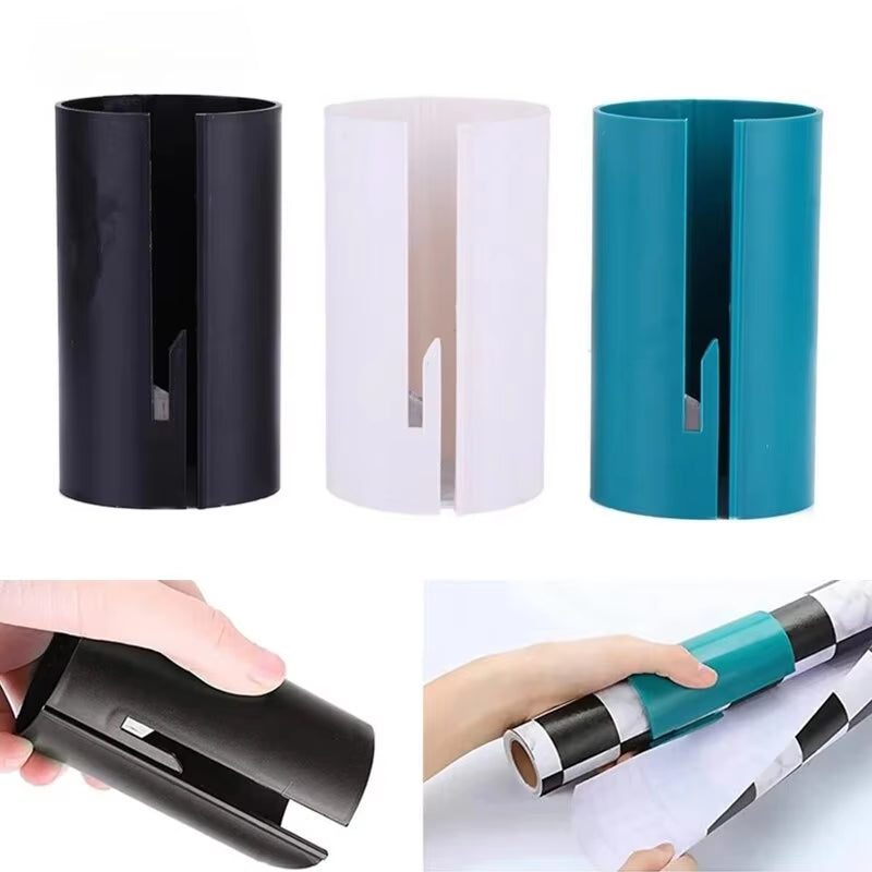 Christmas Gift Wrapping Paper Cutter Manual Corner Rounder Gift Wrap Paper Cutter Kraft Craft Knife Roll Sliding Line Cuttrimmer